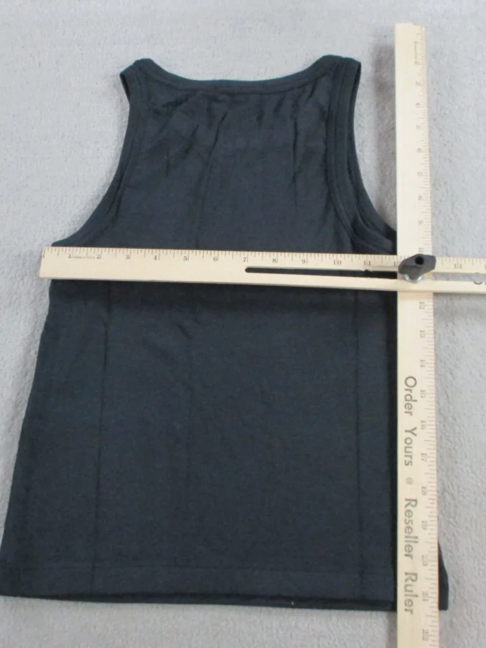 Naadam Baby Ribbed Cropped Tank Womens Small Black Top Modal Blend Stretch NEW - Picture 7 of 10